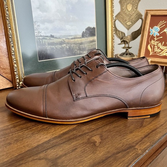 Mens ASTON GREY Ian Cap Toe Oxford Chestnut sz 13 - Picture 10 of 16